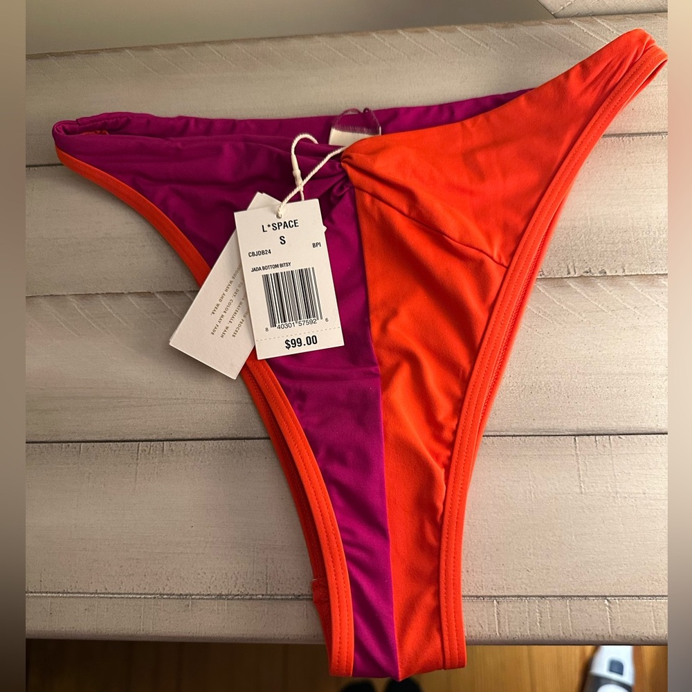 L Space Jada Bottom Bikini Bitsy Bottoms - Small NWT